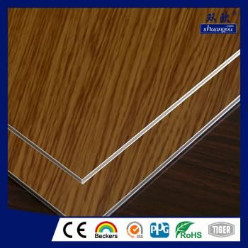 wood grain aluminium composite panel